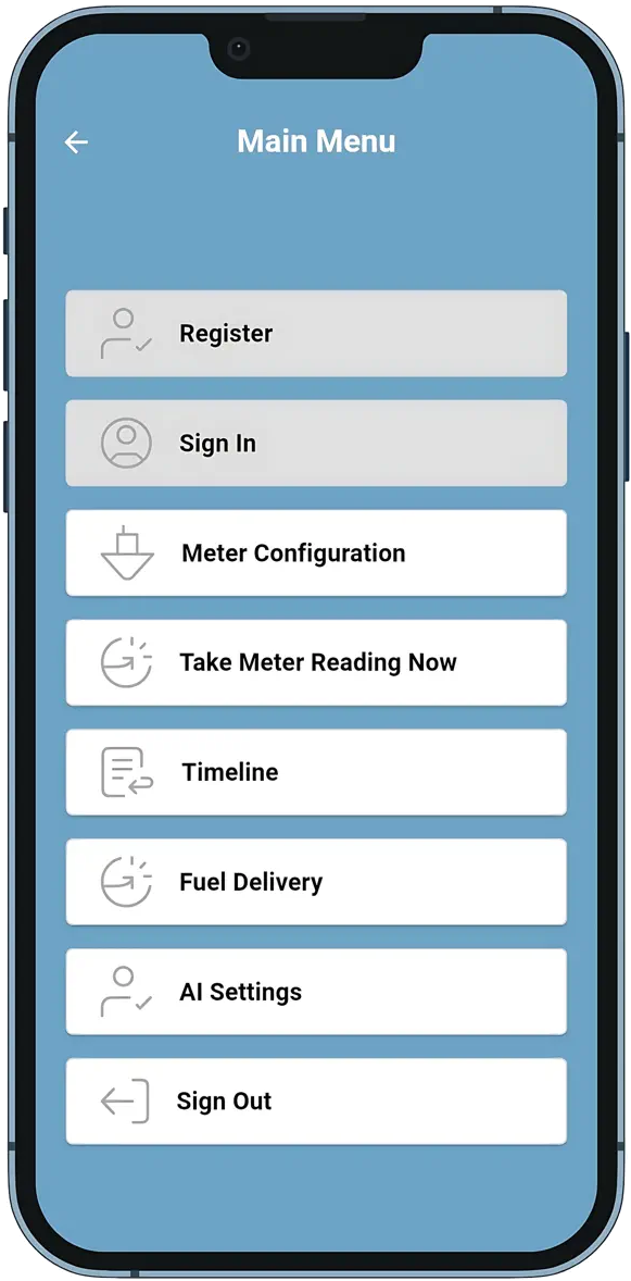 read@sea App Main Menu